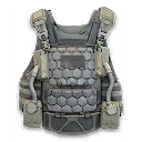 Published catalog illustration for 2-Plate Ballistic Gel Vest.
